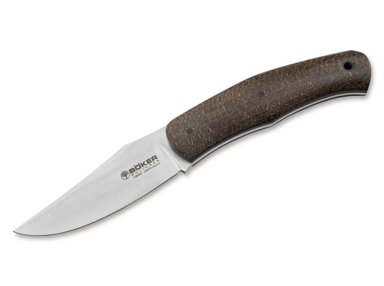 Boxer Fixed Micarta Brown