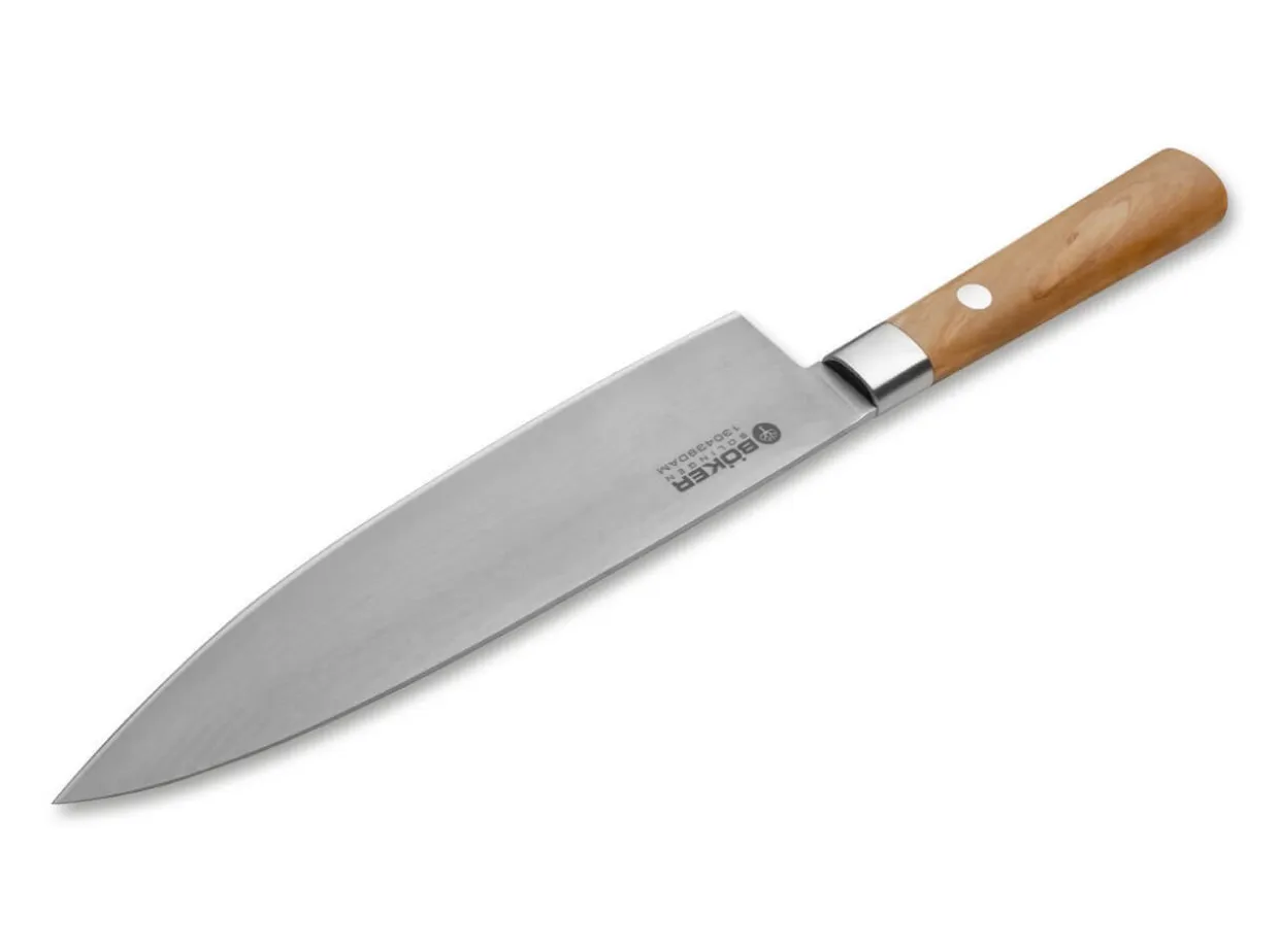 Damast Olive Chefmesser Klein