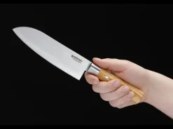 Damast Olive Santoku