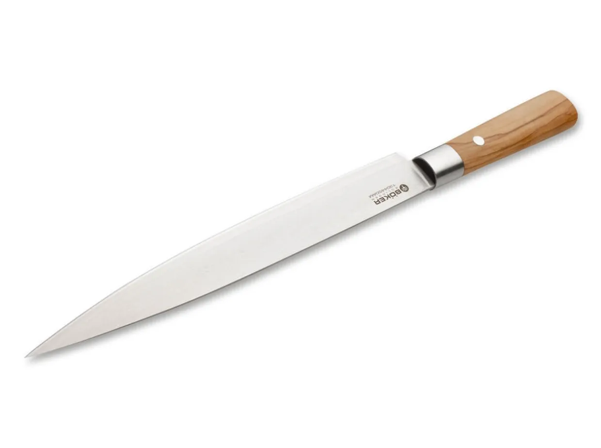 Damast Olive Schinkenmesser