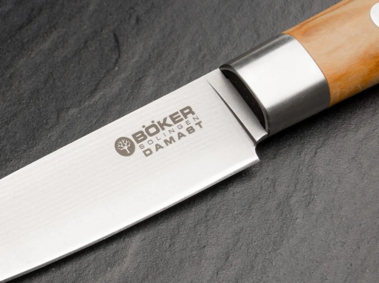 Damast Olive Spickmesser