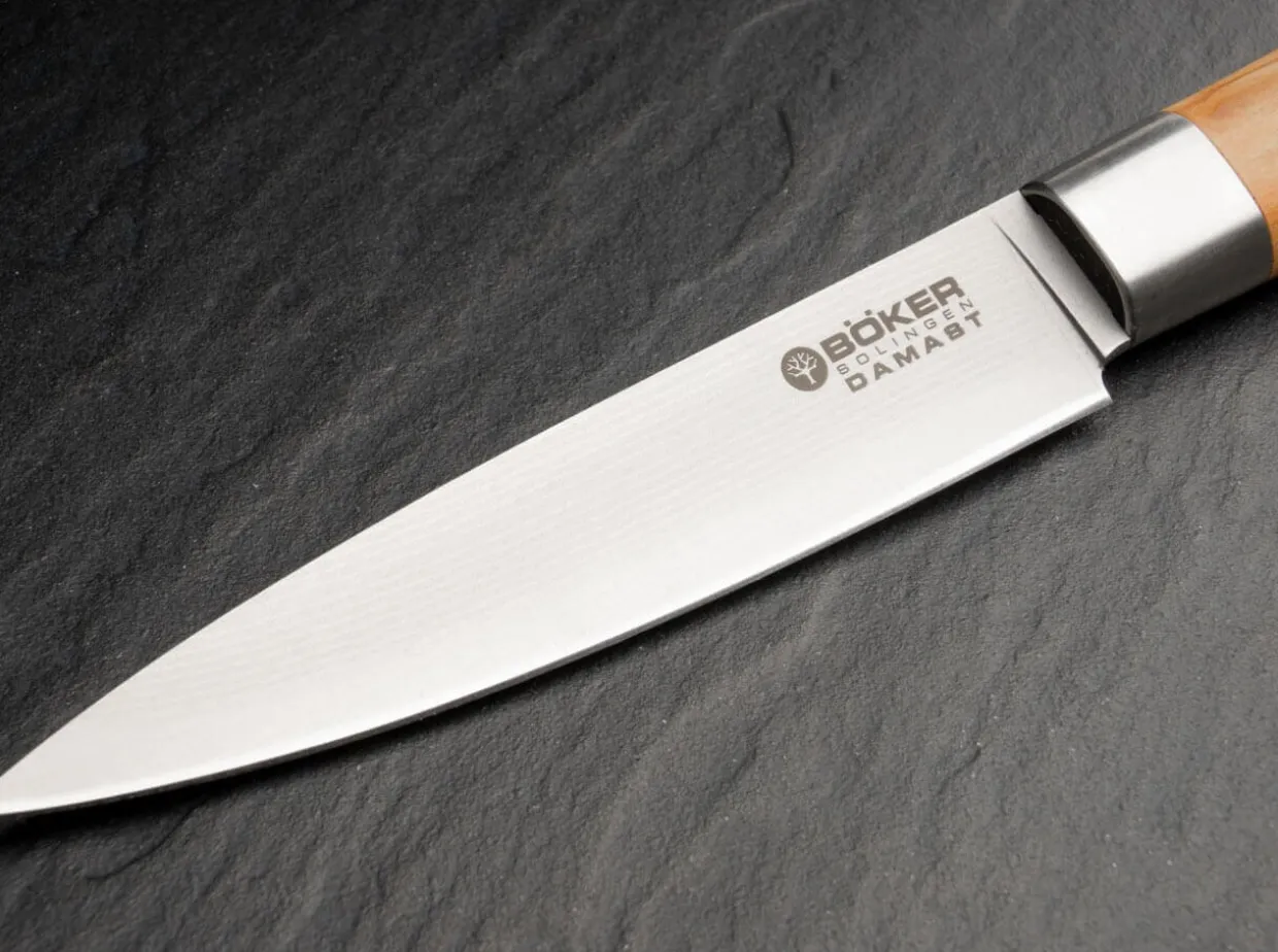 Damast Olive Spickmesser