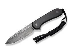 Fixed Blade Elementum Ebony Damascus
