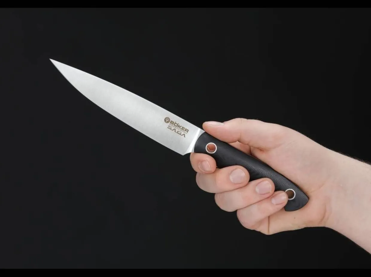 Saga Allzweckmesser G10 Satin