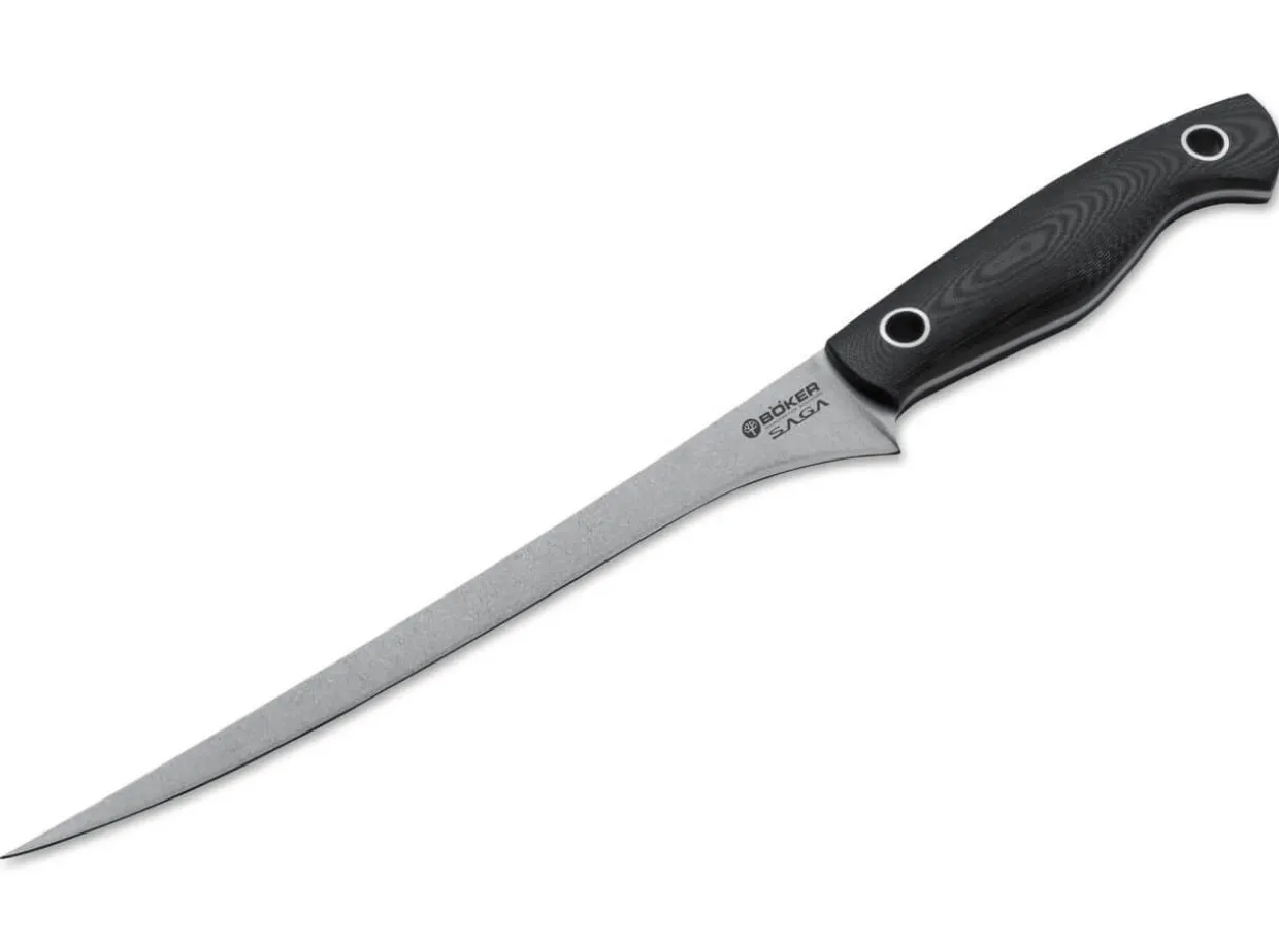 Saga Filetiermesser G10 Stonewash