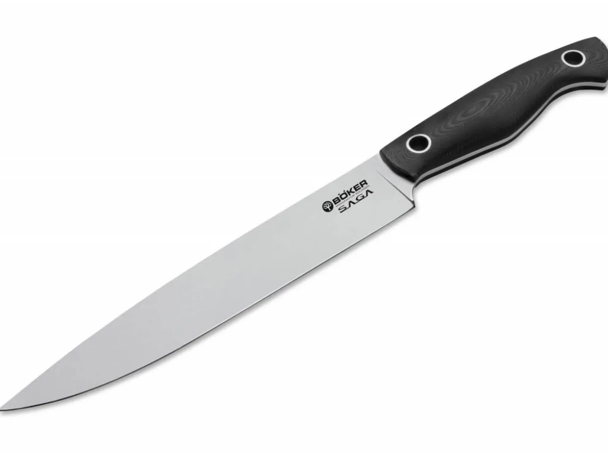 Saga Schinkenmesser G10 Satin