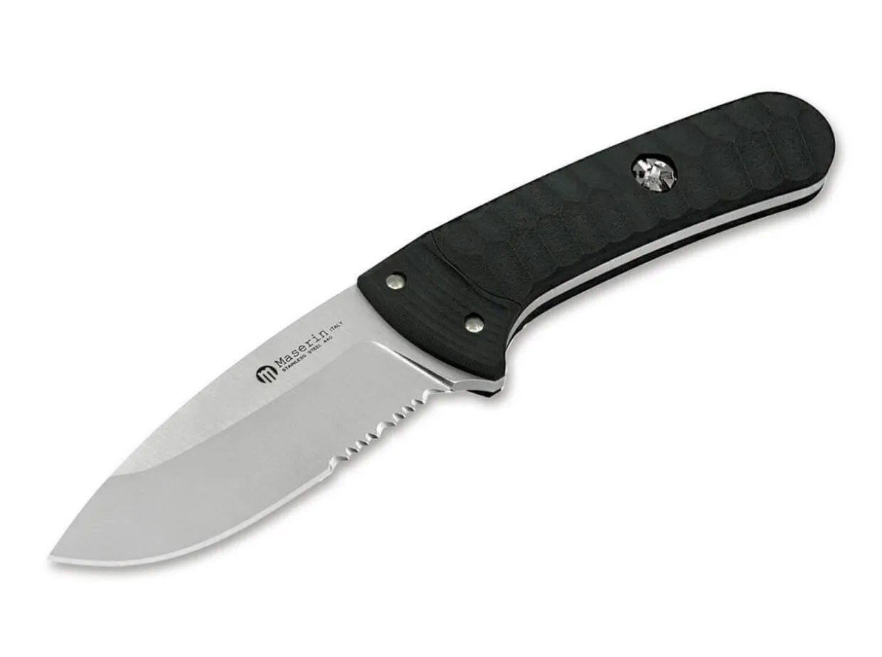 Sax Knife G10 Black Saw Blade