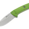 Sax Knife G10 Green Saw Blade